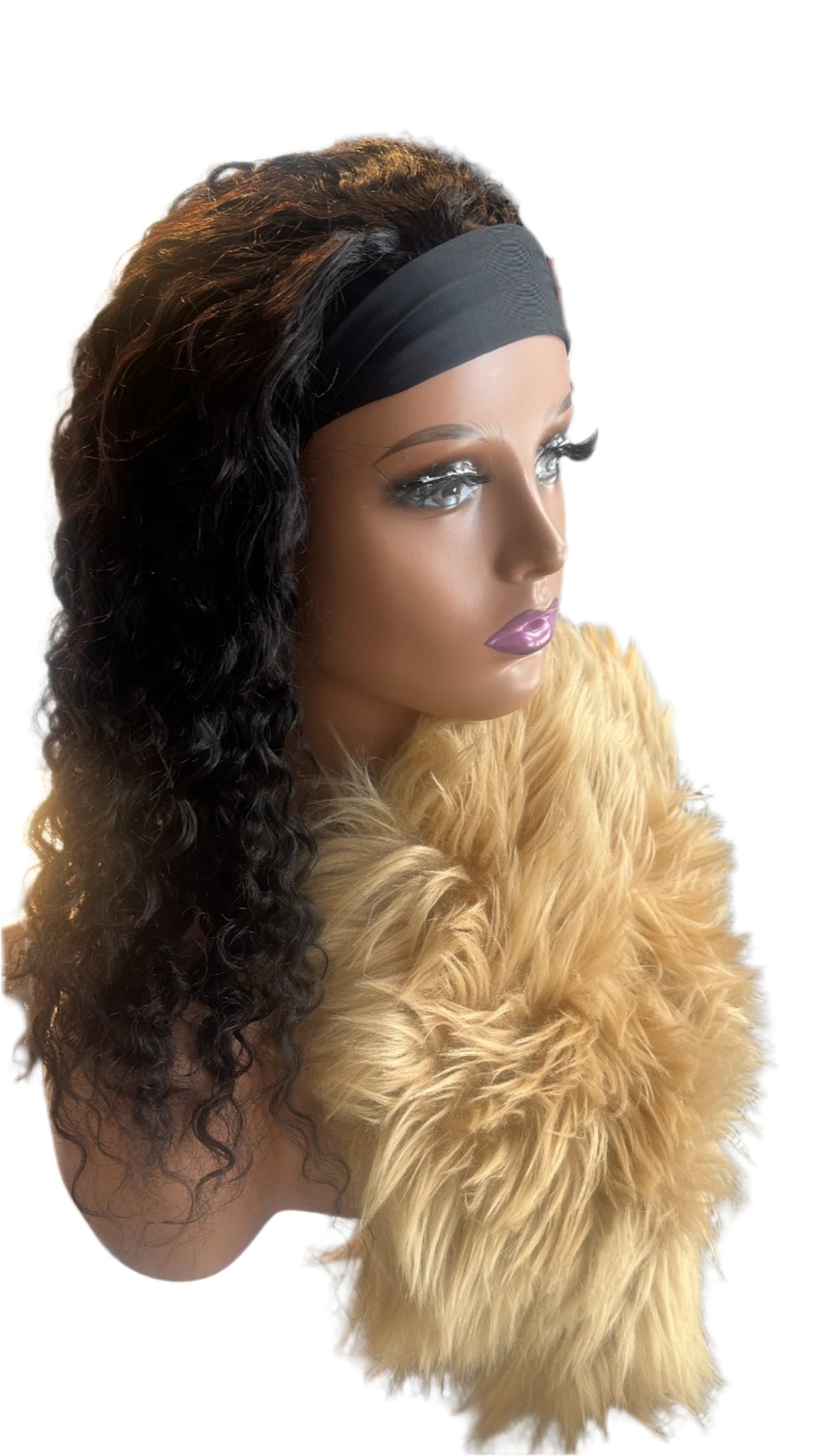 Head band, Water wave wig