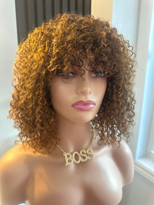 Sassy 10" Jerry Curl machine wig