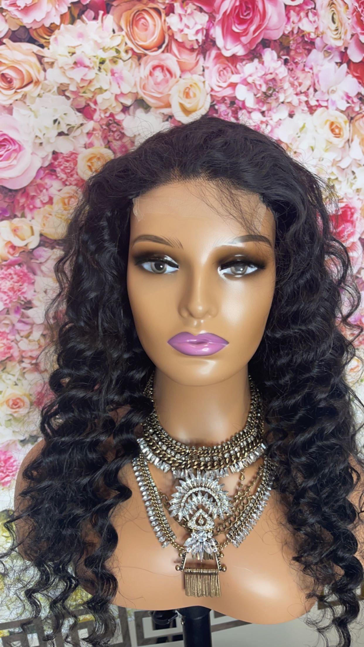 24" Sofia Kinky Curly lace front wig