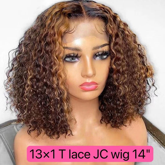 14’ Water Wave T-Lace Front Wig